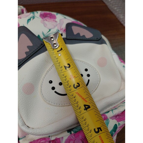 Betsey Johnson Husky Dog Floral Mini Backpack - Picture 14 of 15